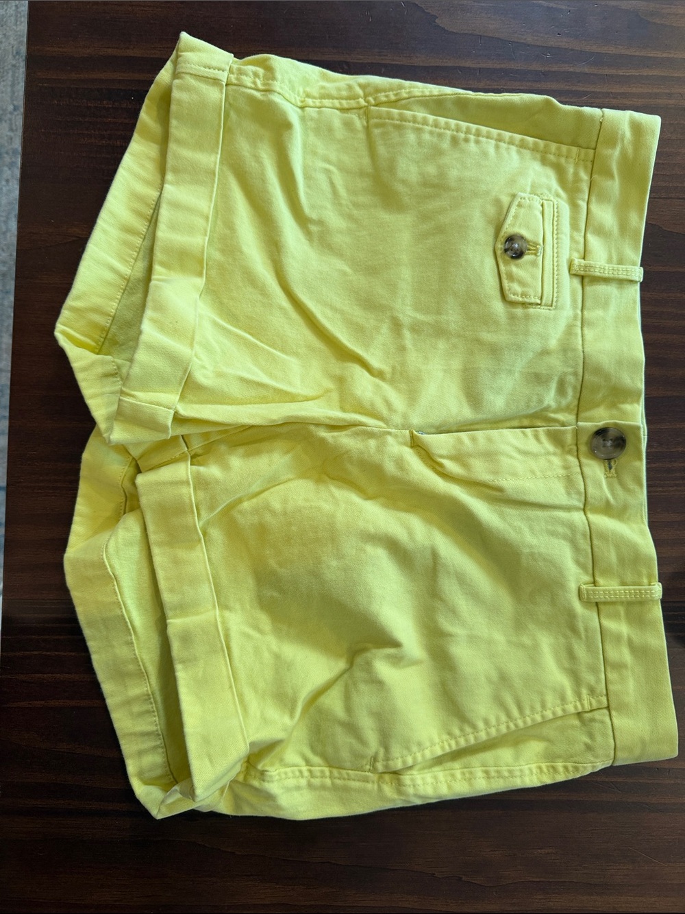 Banana Republic City Chino Bright Yellow Casual Women's Shorts